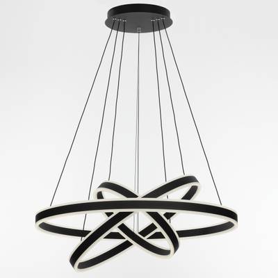 Citilux Дуэт CL719681 LED Люстра подвесная с пультом Чёрная