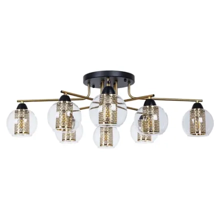Потолочная люстра Arte Lamp MANCHESTER A7045PL-8BK, 8хE14