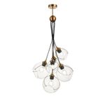 SLE103103-06 Светильник подвесной Золотистый/Прозрачный E27 6*60W