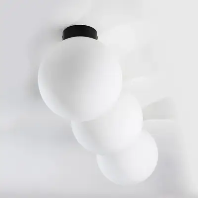 812027 Люстра GLOBO 1х40W E14 matt black/white Lightstar