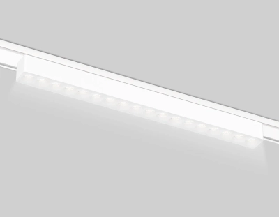 Светильник светодиодный трековый для шинопровода Magnetic Ultra Slim GV1414 WH белый IP20 18W 4200K 48V 24° 338*26*24