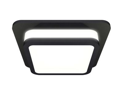 Комплект встраиваемого светильника с акрилом XC7902012 SBK/FR черный песок/белый матовый MR16 GU5.3 (C7902, N7751)