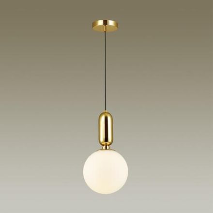 4669/1 PENDANT ODL20 471 золотой/белый Подвес E27 1*40W (тип лампы СВЕЧА ) 220V OKIA