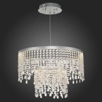 SL6201.103.55 Люстра подвесная ST-Luce Серебристый/Прозрачный LED 1*55W 3000K/4000K/6000K