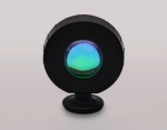 Атмосферная светодиодная настольная лампа с пультом DE8383 BK черный LED RGB 3W (ПДУ RGB)