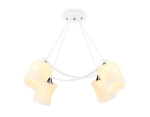 Светильник подвесной TR303156/4 WH/CH/FR белый/хром/белый матовый E27/4 max 40W 640*640*410