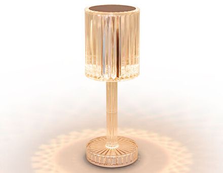 Настольная светодиодная лампа с сенсорным выключателем DE8066 CL прозрачный LED 3000K/4200K/6400K 3W