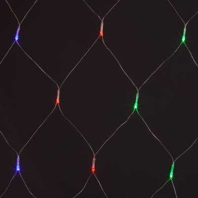 Новогодняя гирлянда сеть мульти 1,5*1,5м IP20 300-001 мульти