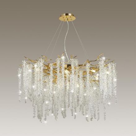 5005/14 HALL ODL23 617 золотой/прозрачный металл/хрусталь Люстра G9 14*40W BANCHE