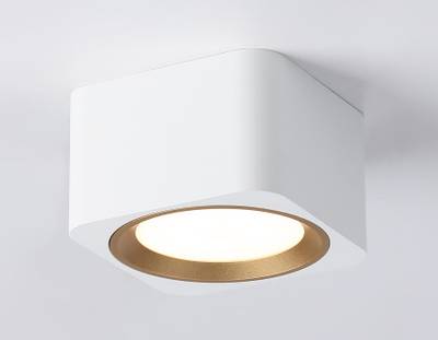 Светильник накладной TN70831 WH/GD белый/золото GX53 max 12W 96*96*60