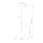Подвесной светильник 50024/1 белый, E27х1