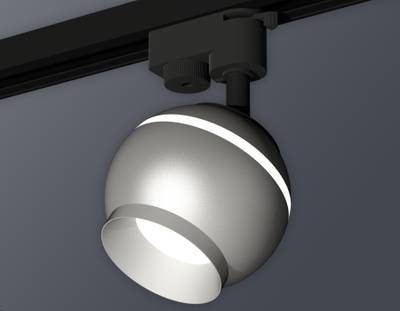 Комплект трекового светильника XT1103030 SSL/MCH серебро песок/хром матовый MR16 GU5.3 LED 3W 4200K (A2521, C1103, N7033)