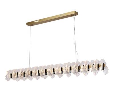 Люстра Мару латунь/черный жемчуг w120*16 h200 Led 40W (3000K)