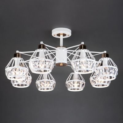 Люстра с хрустальным декором 70075/8 белый