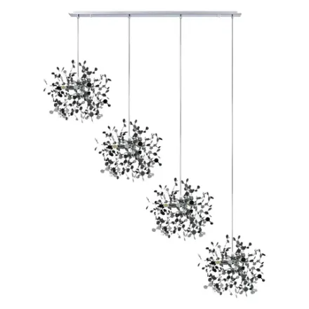 L4PL721134 Подвес четверной линейный EXTRA 4x3x5W(led) G9  (721134 - 4 + 572144 -1) ХРОМ Lightstar