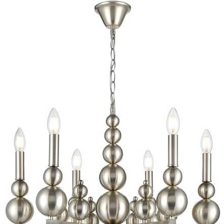 8107/6 MODERNI LN26 128 никель, металл Люстра Е14 6*40W 220V NANA