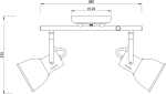Спот Arte Lamp JOVI A1677PL-2WH, 2хE14