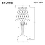 SL1010.704.01 Прикроватная лампа ST-Luce Фиолетовый/Фиолетовый LED 1*3W 3000K/4000K/6000K