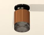 Комплект накладного светильника с композитным хрусталем XS7404102 SCF/BK кофе песок/тонированный MR16 GU5.3 (N7926, C7404, N7192)