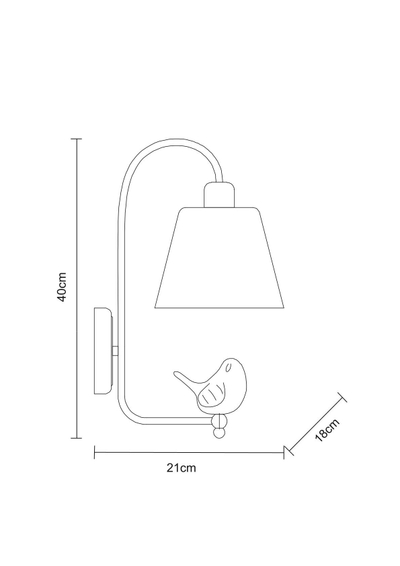 Бра Arte Lamp PASSERO A4289AP-1WH, 1хE27