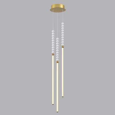 6639/33L HIGHTECH ODL24 291 металл/античная бронза/белые бусы из акрила Подвесной светильник IP 20 LED 33W 3500K 220V MONELLA