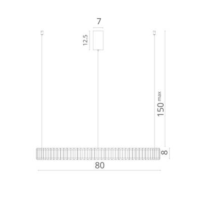 Подвесная люстра Divinare RENATA 1135/02 SP-48, 1хLED