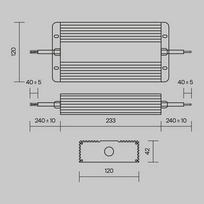 Блок питания 48В 400Вт IP67 PSL008, PSL008-400W-48V-IP67. TM Maytoni