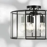 798257 Люстра GENNI 5х40W E27 ЧЕРНЫЙ МАТОВЫЙ/ПРОЗРАЧНЫЙ Lightstar