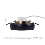 Точечный встраиваемый светильник Arte Lamp HEZE A6666PL-1BK, 1хGU10