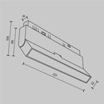 Трековый светильник Basis Exility 2700K 12Вт 120°, TR036-2-12W2.7K-B. TM Maytoni