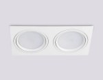 Светильник встраиваемый поворотный точечный GX53 TN51919/2 WH белый GX53 max 12W 220*115*23