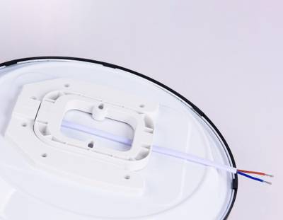 Потолочный светодиодный светильник FZ1234 BK черный IP44 42W 6400К D370*55 (Без ПДУ)