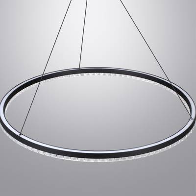 359711 LEDO NT25 332 черный Светильник подвесной диммир. со сменой цв.темпер. (пульт ДУ/прилож. Smart Life) IP20 LED 70W 220-240V 1800-4000К MONILE