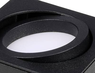 Корпус светильника встраиваемый поворотный для насадок D70mm C7658 SWH белый песок 120*120*H25mm MR16 GU5.3