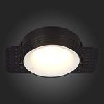 ST218.458.01 Св-к встр. Черный GU10 1*50W  IP20 D85xH30 165-265V Без ламп
