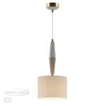 5403/1 CLASSIC ODL_EX24 173 бронзовый/светло-коричневый/кремовый/металл/керамика/ткань Подвес E14 1*40W LATTE