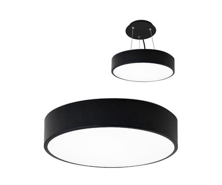 05480,19 Светильник Медина черный d80 h10 Led 90W (4000K) 2 типа крепления: потолочное и подвесное