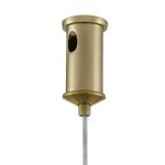 6596/4A MODERNI LN25 латунь титаниум/прозрачный, металл/стекло Подвес E27 4*60W 220V CORNE