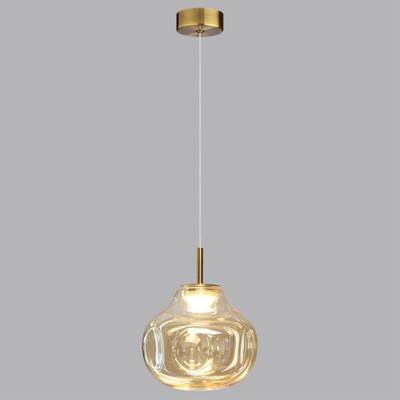 5097/4L PENDANT ODL25 421 античн.бронза/янтарный/металл/стекло Подвес LED 4W 4000K 388Лм VASO