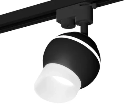 Комплект трекового светильника XT1102073 SBK/FR черный песок/белый матовый MR16 GU5.3 LED 3W 4200K (A2521, C1102, N7175)