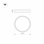 Светильник LGD-GIRO-R175-10W Warm3000 (GR, 110 deg, 230V) (Arlight, IP54 Металл, 3 года)