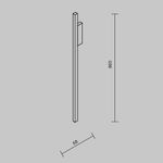 Настенный светильник (бра) Halo 2600-3500К 15Вт, MOD245WL-L24BSK. TM Maytoni