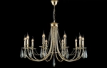 Люстра Crystal Lux VICTORIA SP10 GOLD/AMBER 3340/310