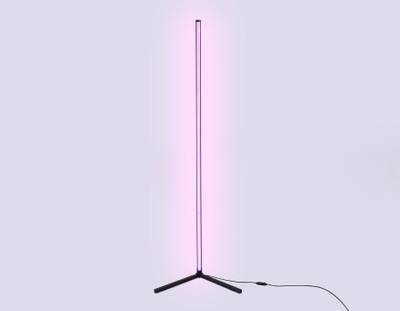 Светильник светодиодный напольный RGB с пультом FL8027 BK черный LED 20W RGB D32*1650 (ПДУ РАДИО 2.4G)