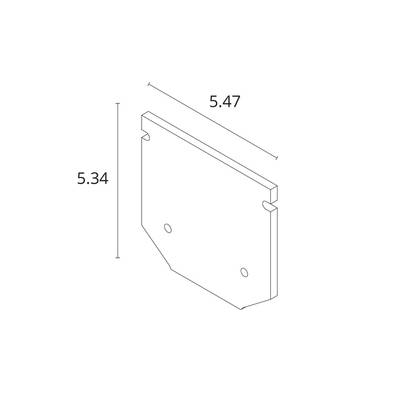 Заглушка для профиля EXPERT-ACCESSORIES A641005E