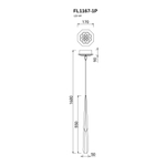 Подвесной светильник Unico FL1167-1P, LED