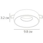 Точечный встраиваемый светильник Arte Lamp HEZE A6665PL-1BK, 1хGU10