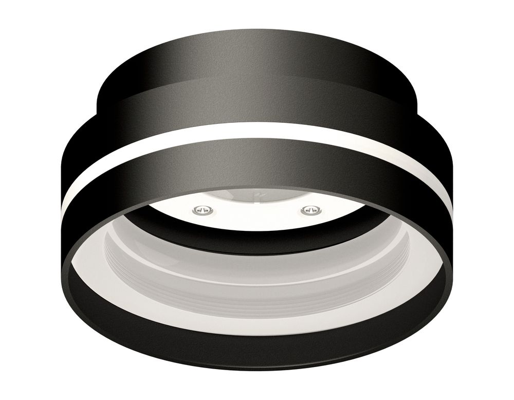 Корпус светильника накладной C8414 SBK/CL черный песок/прозрачный D110*H55mm GX53