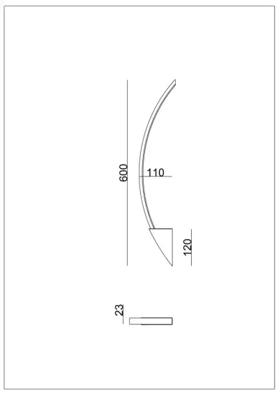 Настенный светильник Arte lamp MISSILE A2039AP-10BK, 1хLED