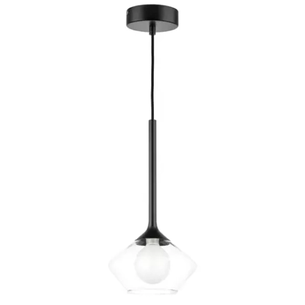 801202 Люстра VETRO 1х6W(led) G9 ЧЕРНЫЙ/ПРОЗРАЧНЫЙ Lightstar